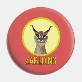 Zabloing Cat Meme Pin