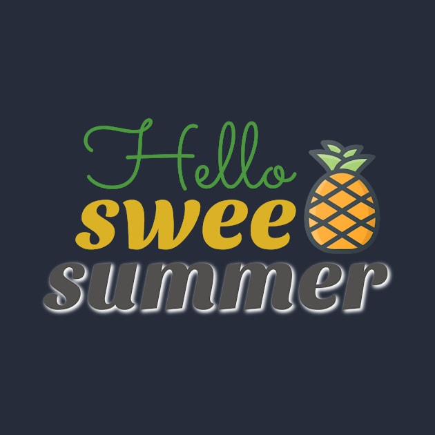 hello sweet summer shirt, beach vacation shirt, gift fo summer by Hercules t shirt shop