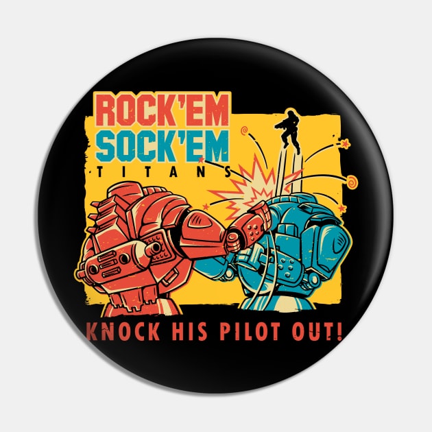 Rock'em Sock'em Titans Pin by BWartwork