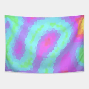 Pretty Pastel Wiggly Geometric Design! Tapestry