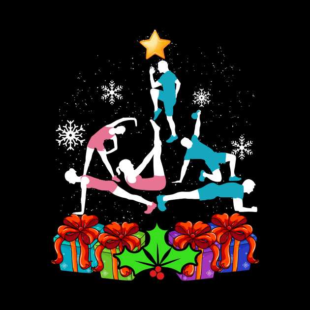 Funny Gymnast Gymnastics Christmas Tree Decor Gift Xmas by thuden1738