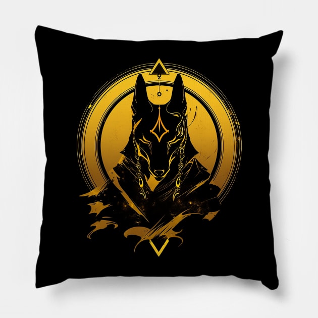 anubis Pillow by skatermoment