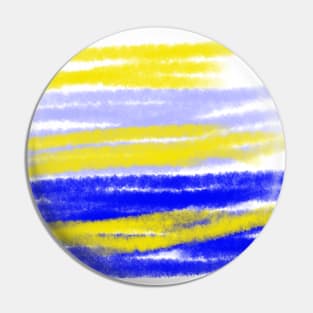 Blue yellow watercolor abstract art Pin