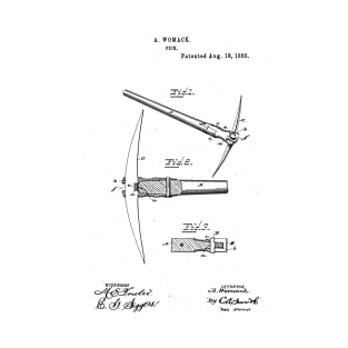 Pick Tool Vintage Patent Hand Drawing T-Shirt