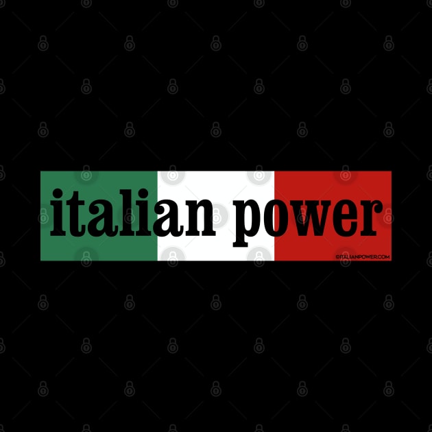 Retro Revival - “Italian Power” Bumper Sticker by ItalianPowerStore