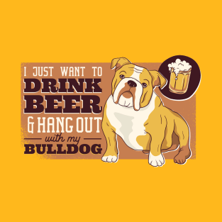 Beer And Bulldog T-Shirt