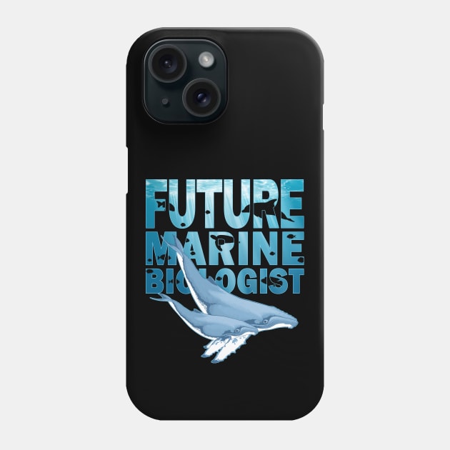 Humpback Whale Future Marine Biologist Phone Case by NicGrayTees