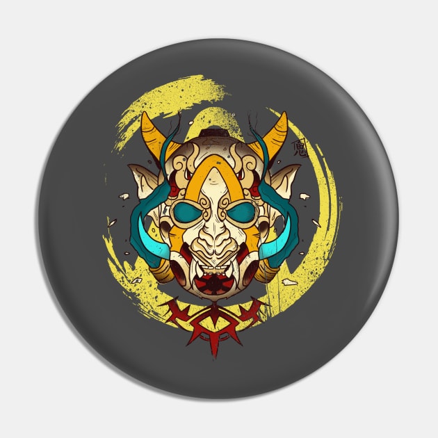 Oni of the Vault Pin by RhunaArt