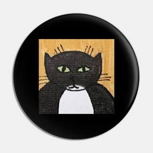 Whimsical Cat Portrait #1 Pin