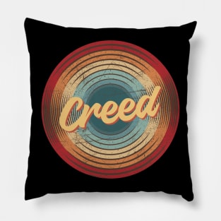 creed vintage circle Pillow