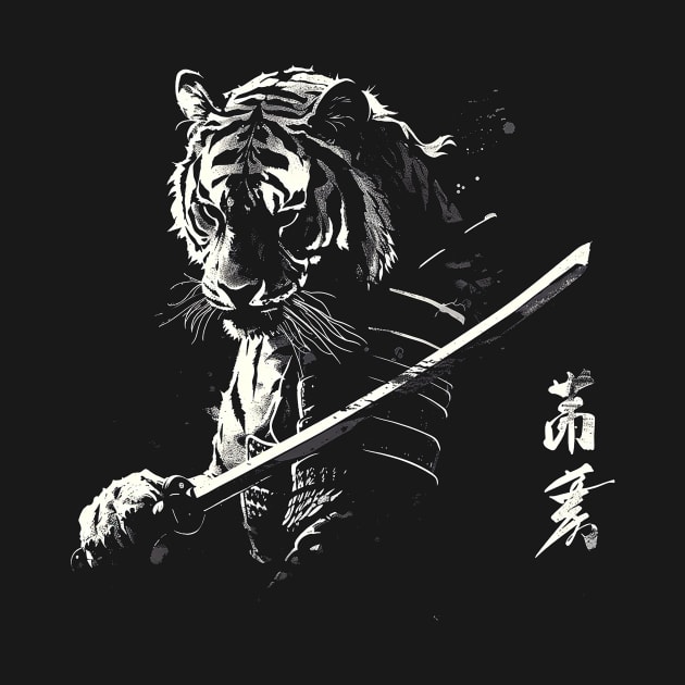 samurai tiger by weirdesigns
