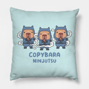 Cute Capybaras Ninja Copybara Ninjutsu Pillow