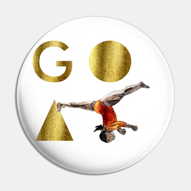 Simone Biles GOAT Pin by MakingAir