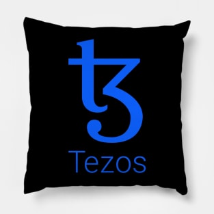 Tezos  Crypto Cryptocurrency XTZ  coin token Pillow