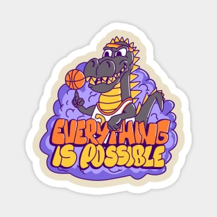 Basketball Dino Magnet