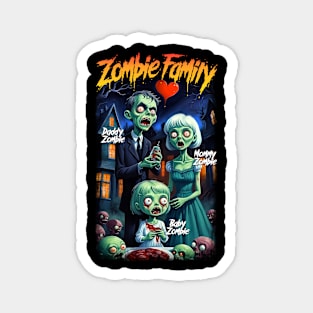 Zombie Family Magnet