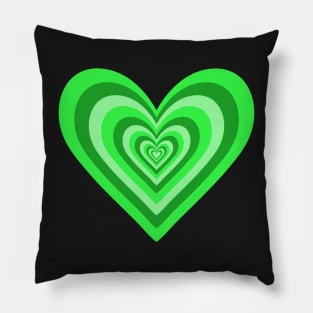 Frog Green Expanding Hearts Pillow