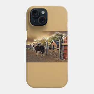 Small Horse and Barns 1B Phone Case