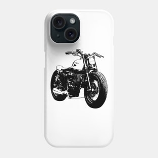 Classic 500 Bike Custom Bobber Sketch Art Phone Case