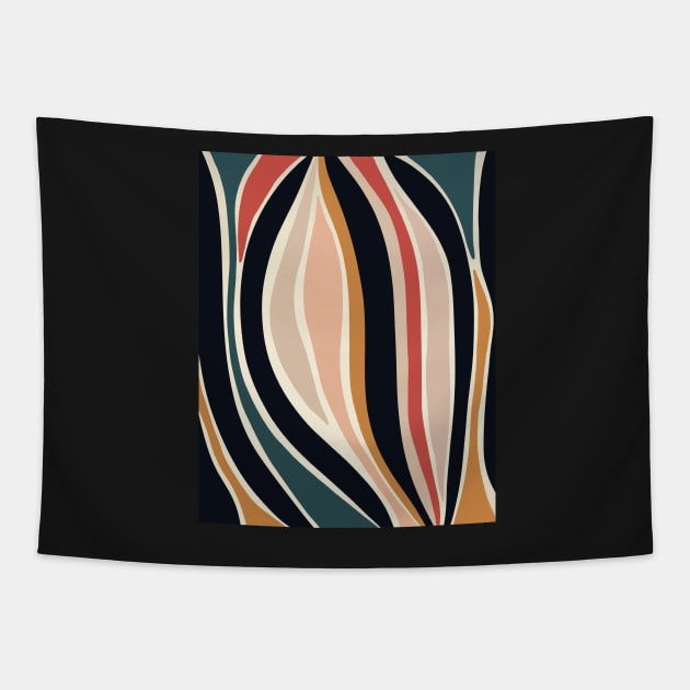 Rise - Modern Abstract Art Print Tapestry by ALICIABOCK