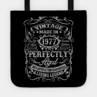 Vintage 1977 43rd Birthday 43 Years Old Gift Mens Tote