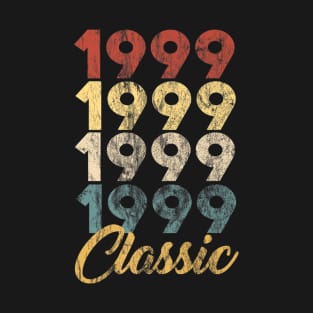 20th Birthday Gift Classic Retro Born 1999 Anniversary Gift T-Shirt