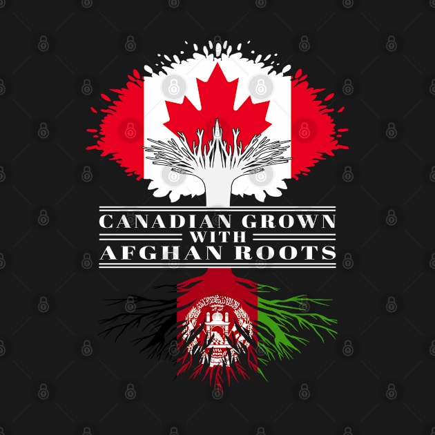 Canadian Grown With Afghan Roots canada Afghanistan Flag Tree by BramCrye