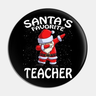 Santas Favorite Teacher Christmas Pin