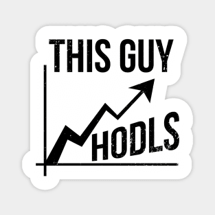 This guy HODLs to the Moon Magnet