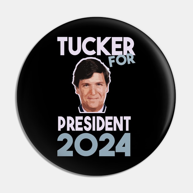 Tucker Carlson For President meme Pin by Shelter Art Space