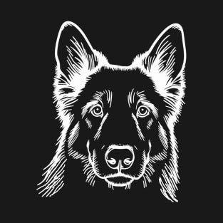 Portrait of a German Shepherd T-Shirt