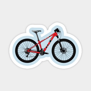 Bicycle cartoon illustration Magnet