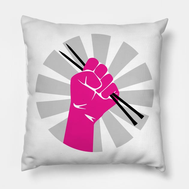 Resist - Knit Pillow by playinglife