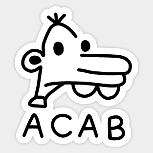 Acab Are Bastards Stickers Teepublic