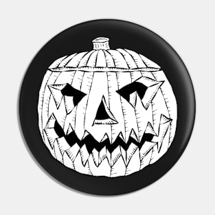 Pen and Ink Jack O'Lantern Pin