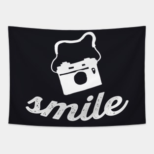 Smile vintage Camera Photography Tapestry