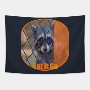 Caged animals Freedom Raccoon Tapestry