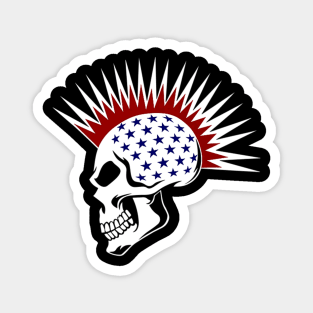 American Skull Magnet