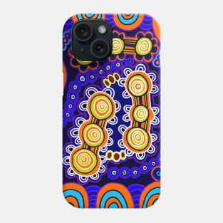 Aboriginal Art - Yugarabul Gathering Phone Case