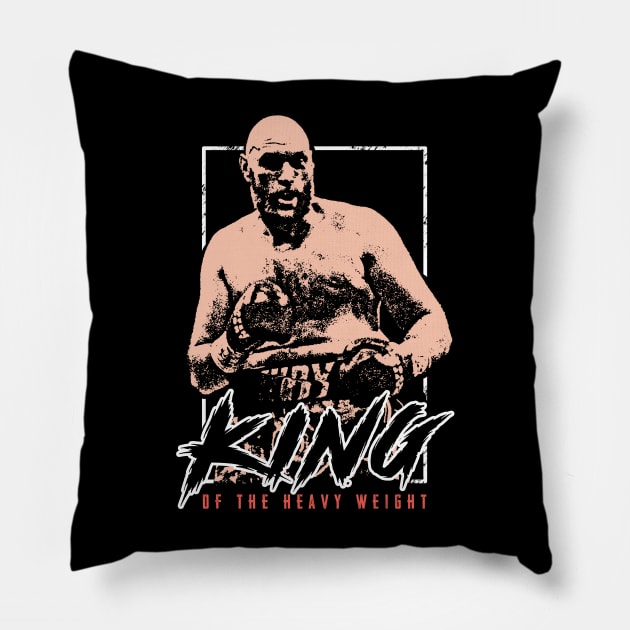 fury ngannou king Pillow by SmithyJ88