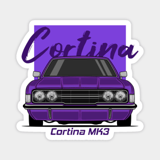 Front Purple Cortina MK3 Classic Magnet