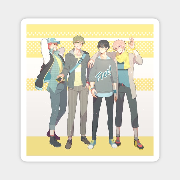 Free! Boys Magnet by limesicle