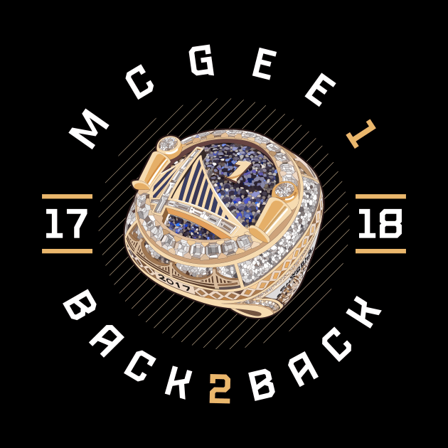 JaVale McGee 1 Back 2 Back Championship Ring 2017-18 by teeleoshirts