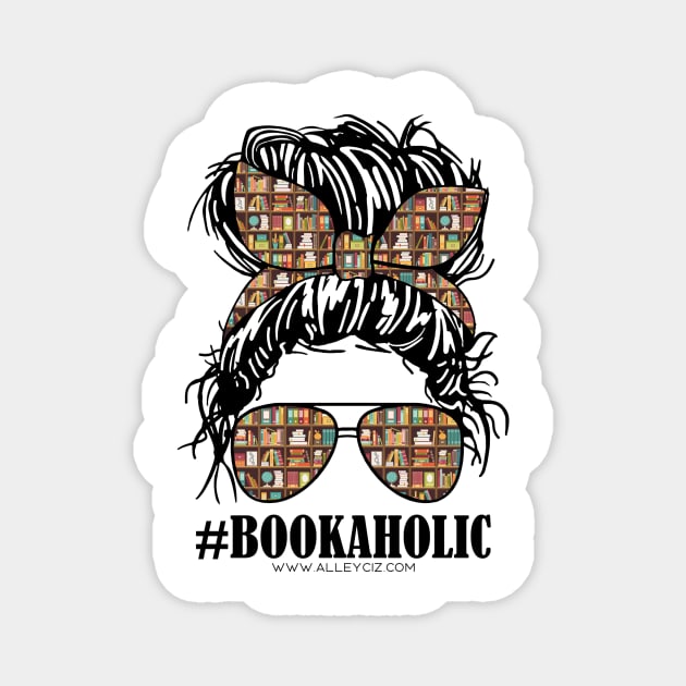 Bookaholic Magnet by Alley Ciz