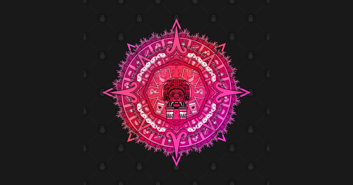 aztec fast food calendar - Fast Food - T-Shirt | TeePublic