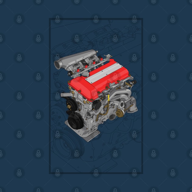 SR20 DET illustration by ArtyMotive