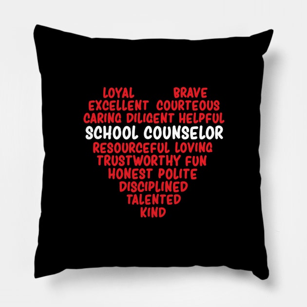 School Counselor Pillow by TheBestHumorApparel