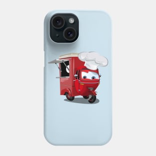 Cartoon food truck scooter Phone Case