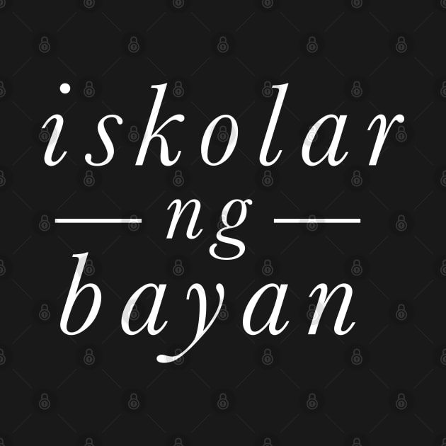 iskolar ng bayan - white text by MplusC