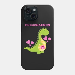 Pregosaurus - Preggosaurus cute pregnancy dinosaur mamasaurus for a mom to be Phone Case